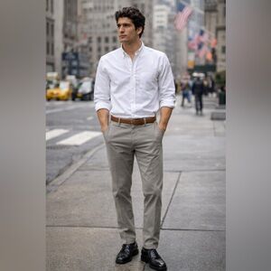 Bonobos Stretch Washed Chino Pants Trousers Slim Fit Gray 38x30 Love Story JFK